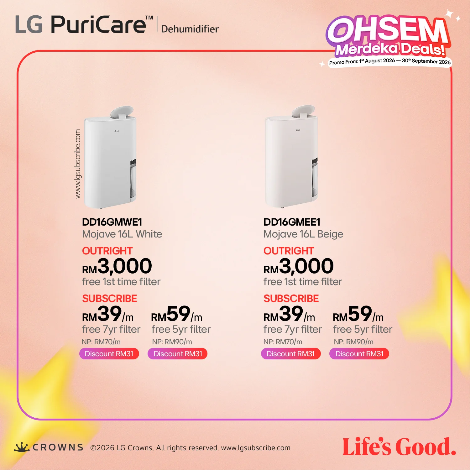 LG PuriCare Dehumidifier