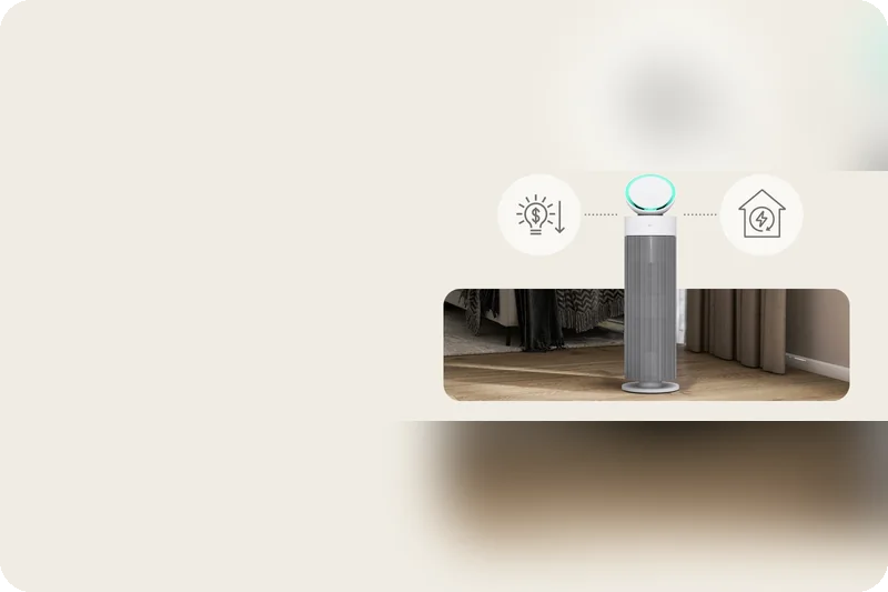 LG PuriCare AS55GGWX0 AI Plus energy-saving control