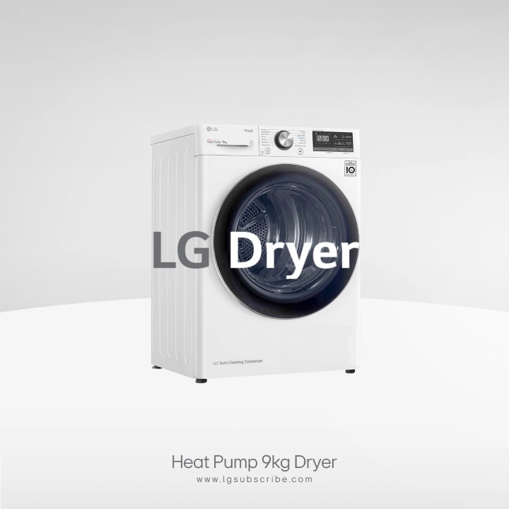 LG Dryer Drying Machine VD-H9066WSR