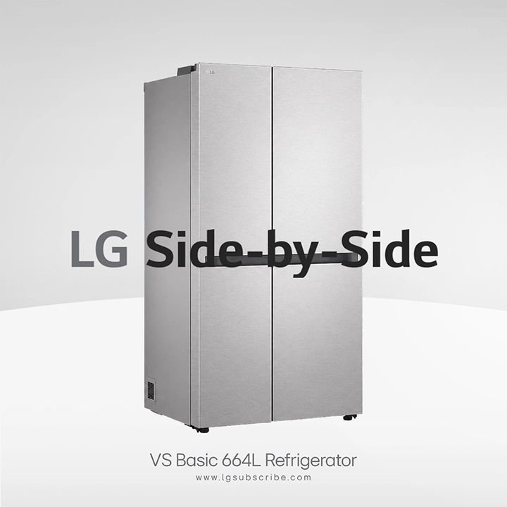LG Side-by-Side Refrigerator GC-B257KLJR