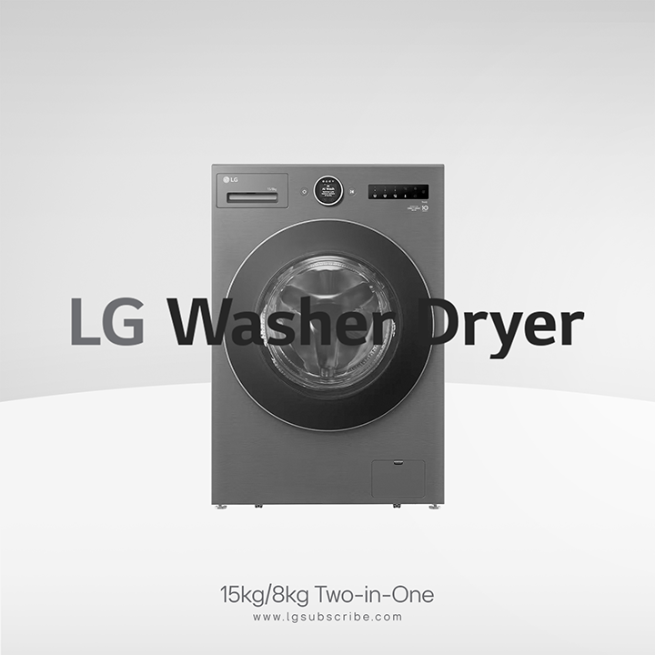 LG Washer Dryer Two-in-One Laundry Machine F2515RNTKAR